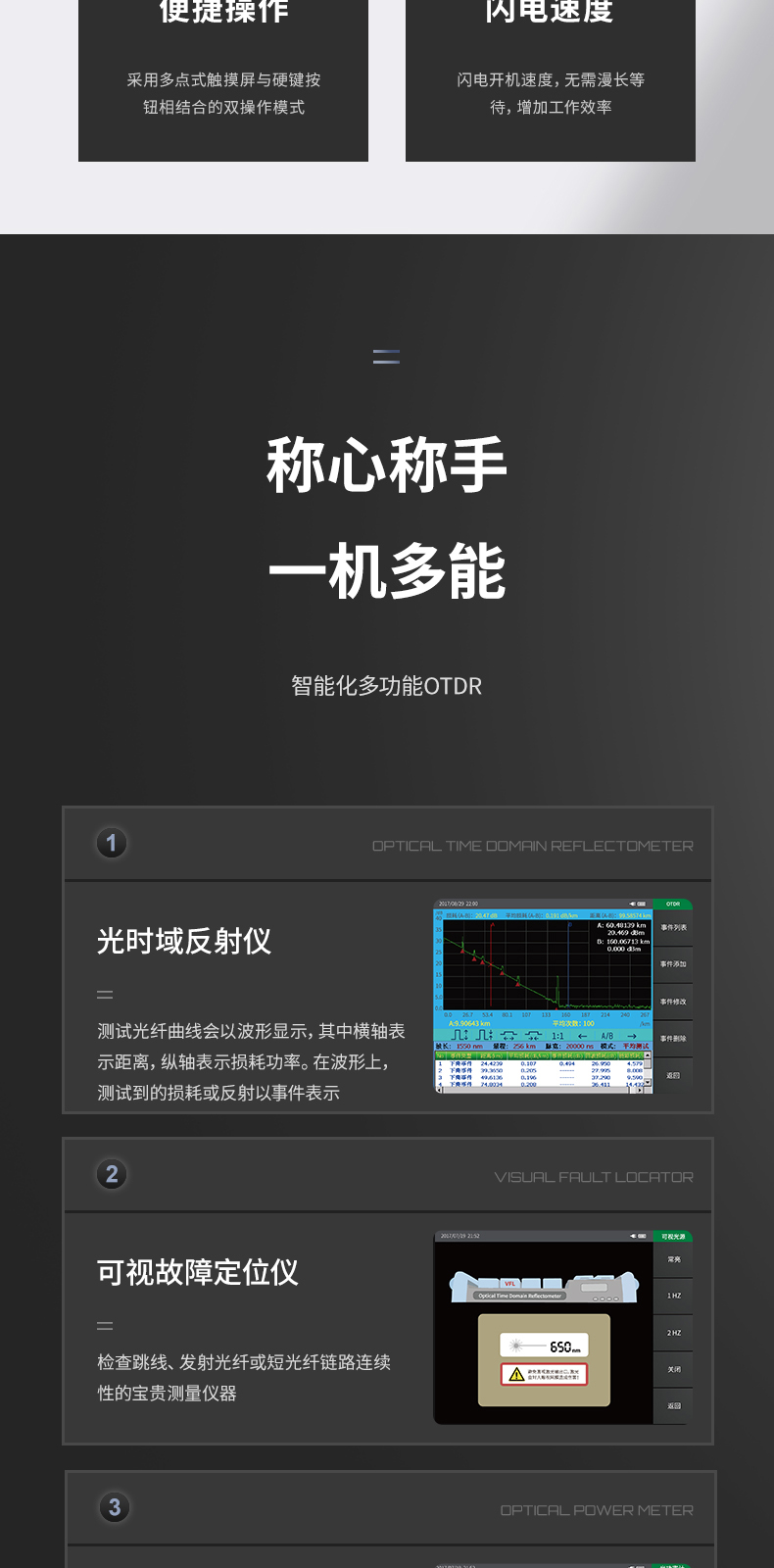 通信汪CKOT-1系列光时域反射仪