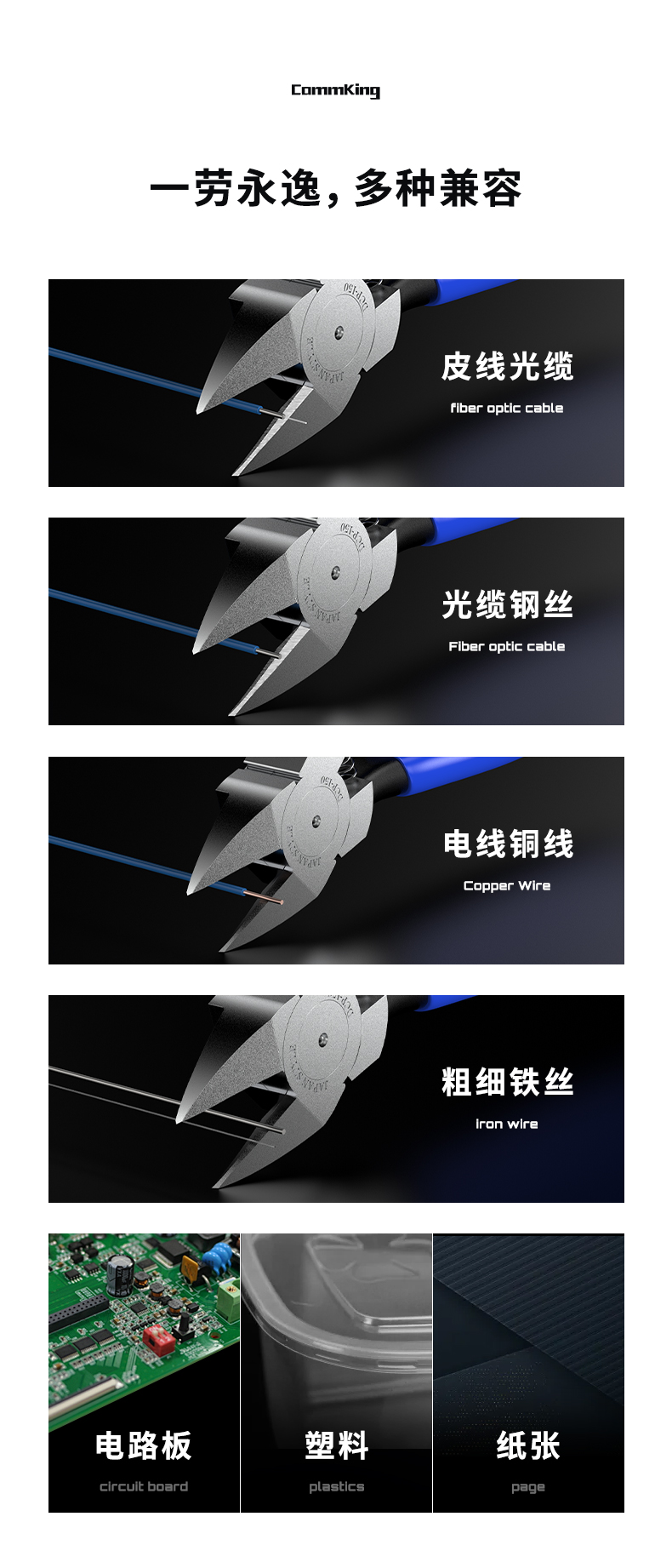 通信汪DCP-150光纤斜口钳