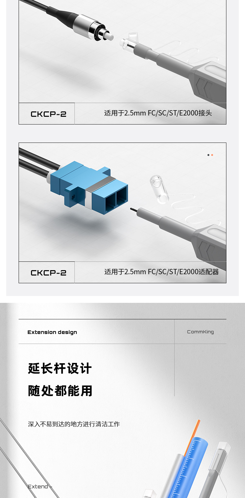 通信汪CKCP-1/2光纤清洁笔