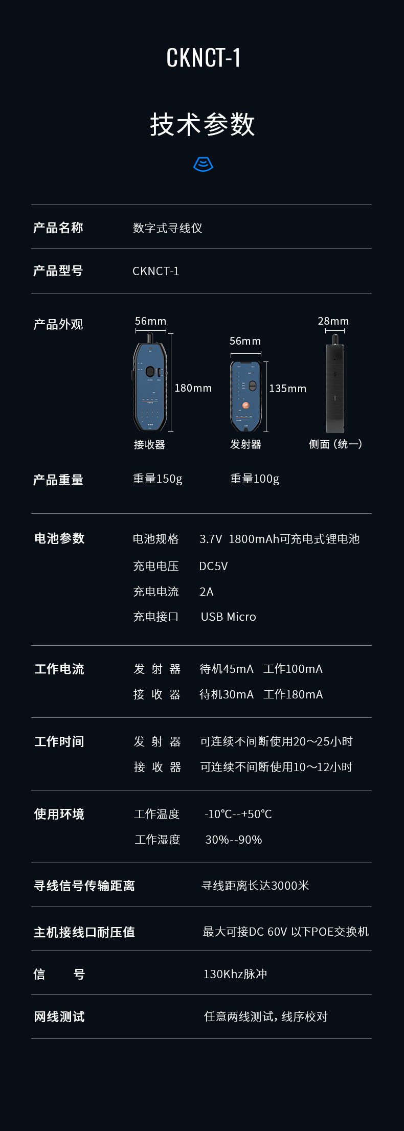 通信汪CKNCT-1网络寻线仪