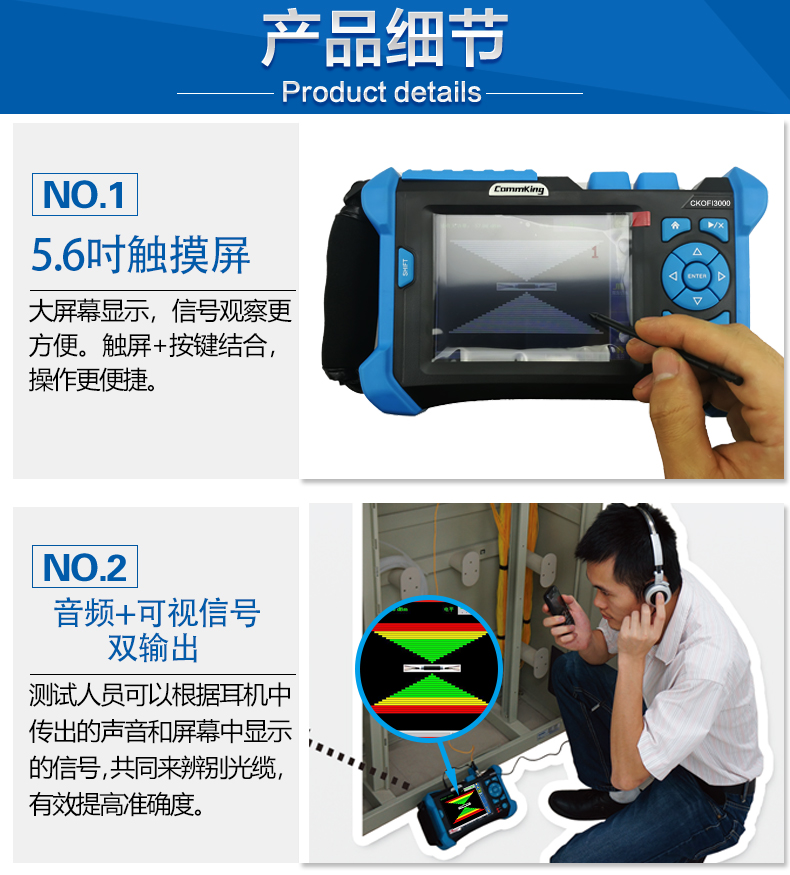 通信汪CKOFI系列光缆普查仪